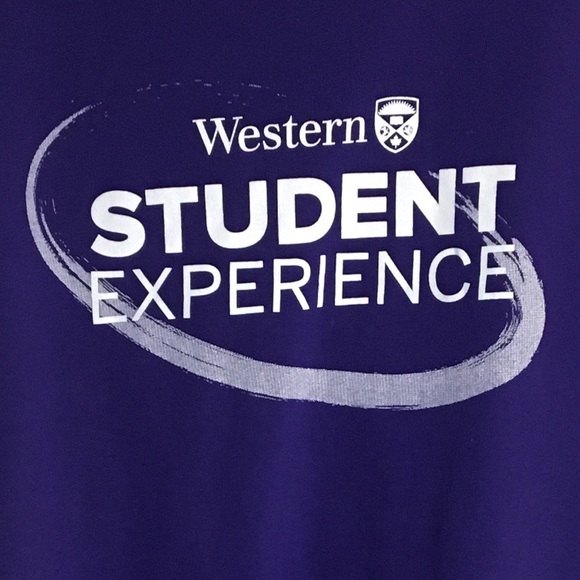 University of Western UWO T shirt Size XXL Purple - Picture 3 of 3